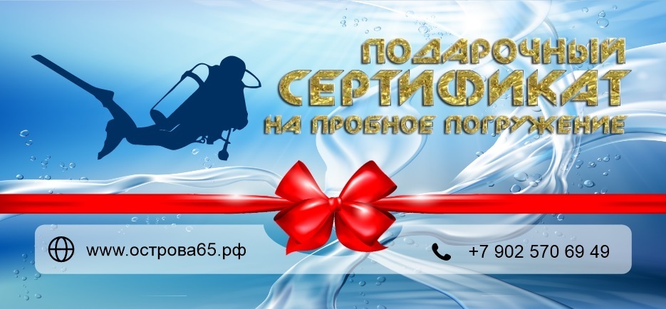 Подарочный сертификат на пробное погружение